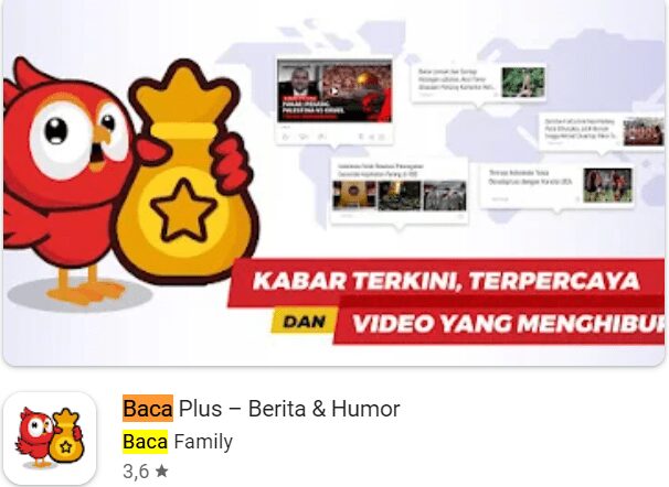 Aplikasi  Baca plus Penghasil Uang Dana 