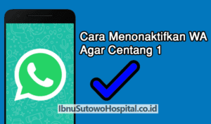 Cara Menonaktifkan WA agar Centang 1