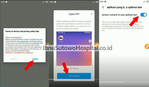 cara menggunakan x8 sandbox