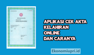 Aplikasi Cek Akta Kelahiran Online